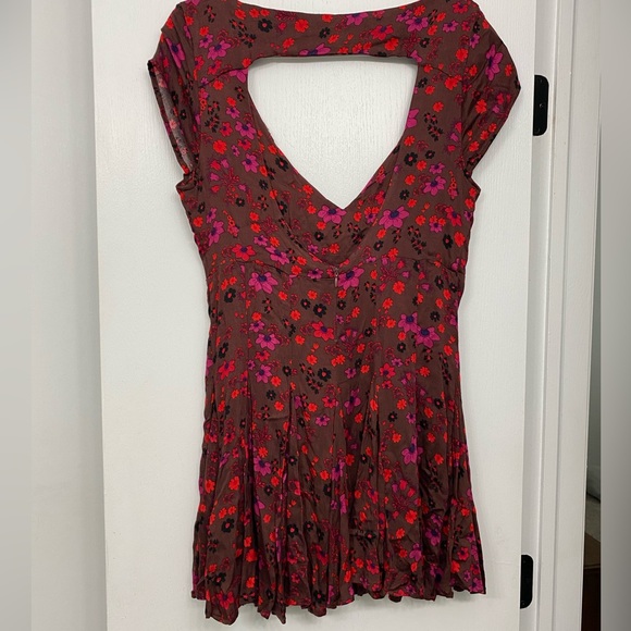 NWT Free People floral skater mini dress - Picture 6 of 8